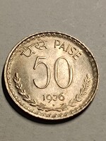 India 50 paise /fél rúpia/ 1976  szép