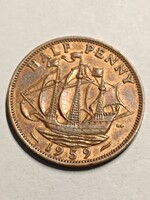 Anglia 1/2  penny 1959 szép