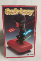 Retro Quickjoy II Turbo (SV-124) joystick eredeti dobozában – C64 / Amiga / Atari