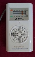 Fm -Am RD -206 SP MINI RÁDIÓ.elemtartó fedél hiányzik jól működik.