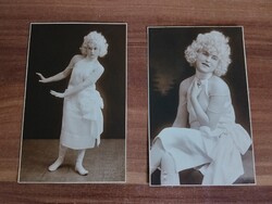 2 db műtermi fotó egyben, hölgy, készítő Atelier Vogel, Kassa,  méret:14cm x 9cm, 1910-30 év közötti