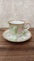Bavaria márkájú porcelán csésze és csészealj pasztell színekkel