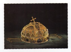 MAGYAR KORONÁZÁSI JELVÉNYEK - A magyar korona, postatiszta képeslap,1978.