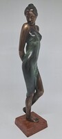 Czobor Sándor "Anna"  c. bronzszobor eredetiségigazolással