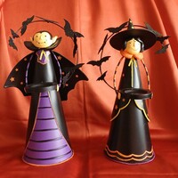 Halloween fém dísztárgyak