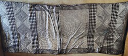 ANTIK JUDAIKA JUDAICA ZSIDÓ TALLIT NŐI IMASÁL ATARAH KÓSER HÍMZETT 1240 GRAMM EZÜST HÍMZÉS LENALAP