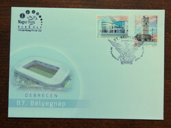 FDC 2014. Bélyegnap (87.) Debrecen - Kölcsey központ, református kistemplom - bélyegsorral