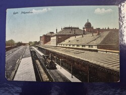 Győr-Moson-Sopron vármegye képeslapjai. Győr, Pályaudvar, ca. 1918
