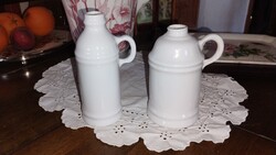 Francia REVOL porcelán palackpár – 2 db vintage porcelán kiöntő / italos palack