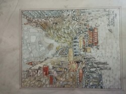 B.Hajdú Làszló eredeti , jelzett aqvarell