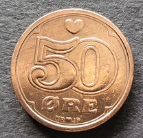 Dánia 50 öre 1989 (P62)