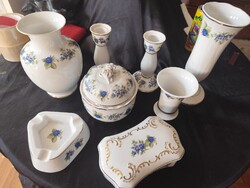 Hollóházi szeder mintás porcelánok