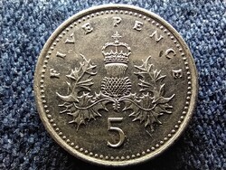 Anglia II. Erzsébet (1952-) 5 Penny 1992