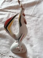 Ritka festésű Hollóházi kakaska, art deco stílusban