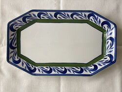 Herendi Majolika (Herend Village Pottery) kézzel festett óriás kínáló / pecsenyéstál – ÚJ állapotban