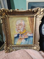 Régi festmény fatàblàn.