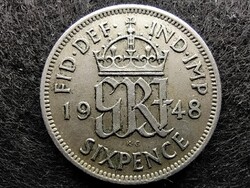 Anglia VI. György (1936-1952) 6 Pence 1948