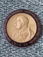 Ferenc József emlékérem 1914-1916 fekete zománccal eredeti dobozában