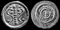 W 1632 Magyarország 1 denár ÉH # 59 II. Géza 1141-1162