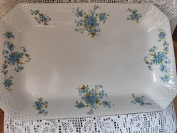 Nefelejcses,gyöngyös asztalközép,MZ porcelán