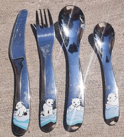 Dizájn  inox gyermekevőeszköz szett - AUERHAHN