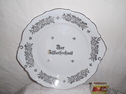 BAVARIA - TORTATARTÓ - PORCELÁN  - 28 x 15 x 4 cm - EZÜSTÖZÖTT  - NEM KOPOTT - HIBÁTLAN