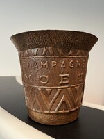 CHAMPAGNE CLUB - Moët & Chandon Art Deco Réz Pezsgőjégveder – Francia Kézműves Munka, 1950-es évek