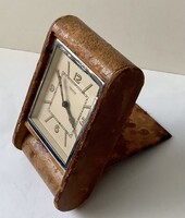 JAEGER-LECOULTRE ébresztő utazóóra az 1930-as évekből - bőr borítású óratok. Működésről videó