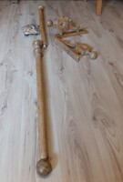 Old wooden curtain rod 190 cm
