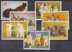 Egyenlítői-Guinea  1972 bélyegsor - Macskák