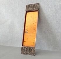 Mid-century modern iparművészeti vörösréz tálca – 1960/70-es évek