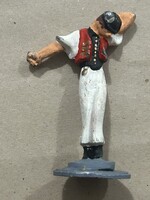Retro öntött ólom fém figura – Magyar néptáncos legény (10 cm)