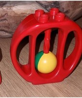 Lego duplo baba játék. Piros és zöld sárga golyó