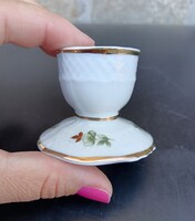Hollóházi porcelán gyertyatartó