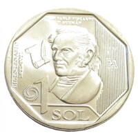 Peru,1 sol 2020 - Építészek - Juan Pablo Vizcardo y Guzmán aUNC+ nikkel