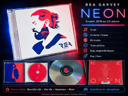Rea Garvey – Neon eredeti 2018 CD album, Universal/Island, teljes, szép állapotban