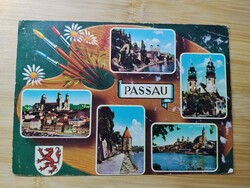 Németország, Passau,mozaiklap, használt, 19870-es évek