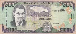 100  Dollár  2004   Jamaica  A képen látható állapotban