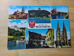 Németország, Regensburg,mozaiklap, használt, 1980-as évek