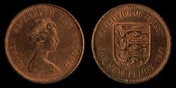 E 0446 Jersey 1 New Penny 1971 Elizabeth II