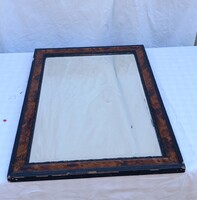 Antik tükör, 20. sz. közepe fa kerettel 48 x 68 cm