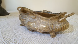 Vintage sárgaréz jardiniere virágültető,asztalközép