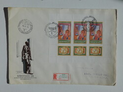 Ajánlott ragjegyes FDC - 1978. SZOCFILEX (III.) kisívvel - Derkovits: Nemzedékek