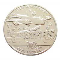 Guernsey,5 pounds 2013 - II. Világháborús gátrobbantók - Dambusters - 617. század RAF aUNC+ nikkel
