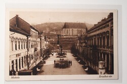 Képeslap,Miskolc,Erzsébet tér, templom, 1931, Barasits János kiadása.No. 72
