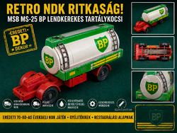 Retro NDK MSB MS-25 BP lendkerekes lemez tartálykocsi – fülke nélkül