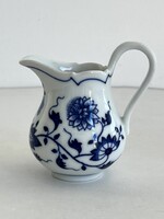 Vintage Hutschenreuther hagymamintás (Zwiebelmuster) porcelán tejszínes, szószos kiöntő, tejkiöntő