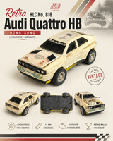 Retro HLC No. 818 Audi Quattro HB lendkerekes játékautó – Hong Kong, 14 cm