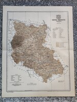 Szepes vármegye térképe, 1897 Bp. Tervezte  Gönczy Pál