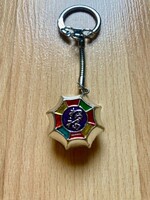 Feng Shui Zöld Tára védelmező kerék amulett - kulcstartó